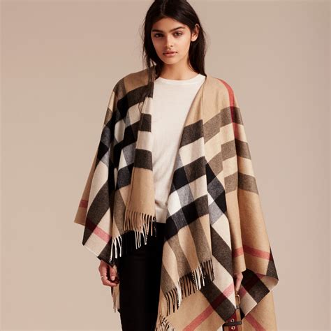 burberry wool cashmere poncho|burberry ponchos for women.